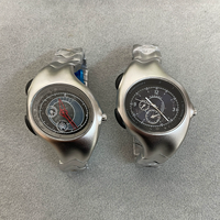 Jam tangan Aloi dekoratif Alien Y2K pertengahan abad jam tangan kuarsa ceruk modis Retro putar kelas atas