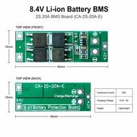 CA-2S-20A-E amélioré 8V 9V Li-ion chargeur de batterie au Lithium PCB PCBA 20A moteur de perceuse de courant Module de cellule Lipo carte de Protection BMS