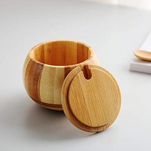 Boîte à sel <span class=keywords><strong>en</strong></span> <span class=keywords><strong>bois</strong></span> Mini sucrier pour cuisine Boîte à épices <span class=keywords><strong>en</strong></span> <span class=keywords><strong>bois</strong></span> fonctionnelle - Product Image 2