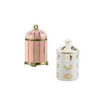 Offre Spéciale de parfum de maison OEM personnalisé bougie de soja cire de noix de coco dans des pots en céramique de luxe bougies parfumées Palo Santo décoratif