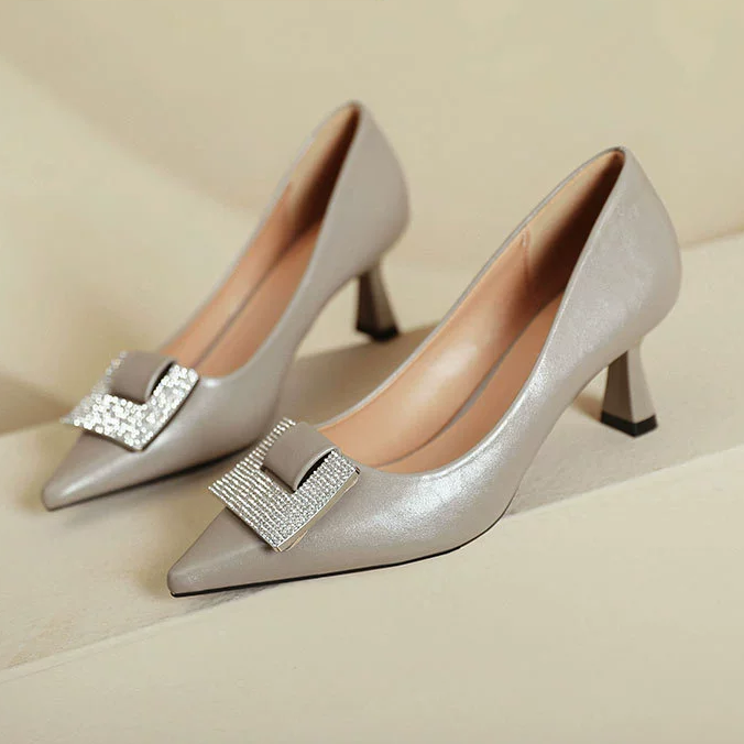 สีเทา/ส้น6ซม