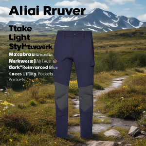 Pantalon de travail Ttake Light Style, bleu foncé, genoux renforcés, poches utilitaires - Product Image 3