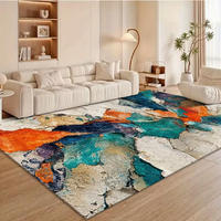 Tapis luxueux de grande taille, abstrait, moderne, texturé, doux, moelleux, lavable en machine, idéal pour le salon, la chambre à coucher, utilisation en intérieur