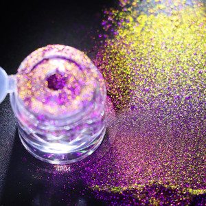 Fine sfuso glitterato ad alto pigmento ombretto luccicante multichio pigmento mica per labbra occhi 1g barattolo di polvere cosmetico - Product Image 4