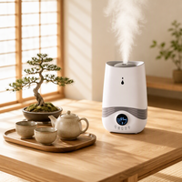 Humidificateur ultrasonique de table 4L avec purificateur d'air ionique pour hôtel, suite, bureau, usage commercial et domestique