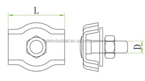 Colliers de serrage simples en acier inoxydable 304/316 pour câbles de 2 mm à 6 mm, pour clôtures et équipements marins - Product Image 5