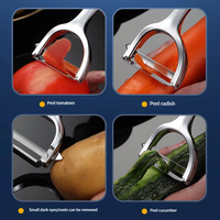 Lfs Keukenproduct Aardappel Fruit Groentegereedschap Schilmesje Met Roestvrijstalen Mes