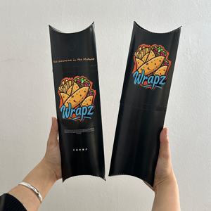 Contenedor para Falafel, Cajas de Alimentos Ecológicas Reciclables con Impresión Personalizada, Caja para Sushi, Empaque para Shawarma y Kebab, Papel para Comida para Llevar - Product Image 6