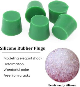 Kit de bouchons en caoutchouc de <span class=keywords><strong>silicone</strong></span> bouchon conique avec revêtement en poudre peinture anodisation placage pour le bouchage de test sous vide - Product Image 2