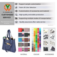 Sac à bandoulière de voyage d'affaires personnalisé en usine, grande capacité, sac fourre-tout en nylon imperméable, sac à main tendance