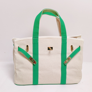 Large Capacity Canvas Boat Tote Bag Women Shoulder Handbag Multiple Colors Work Travel Beach Gold Lock Canvas Boatkin Tote Bags - Product Image 2