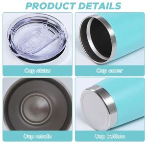 Gobelet isotherme en acier inoxydable de 20 oz avec logo, tasse à eau isolée sous vide pour gravure au laser - Product Image 5