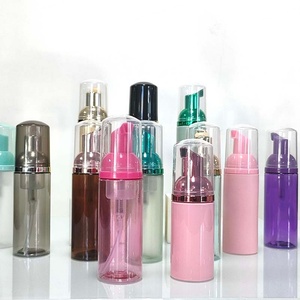 30ml 50ml <b>Empty</b> Facial Foaming Pink God <b>Plastic</b> Lash Shampoo <b>Bottles</b> Eyelash Extension Soap Foam Pump Cleanser Set Foam <b>Bottle</b> - Product Image 1