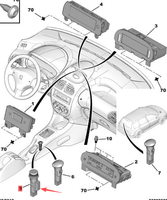 Prise allume-cigare pour voiture OE 822754 8227.54 pour Peugeot 206 207 308 3008 407 408 Citroën C2 C3
