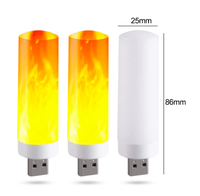 USB Led Flamme Effet Simulation Dynamique Scintillement Feu Ampoules Intérieur Veilleuse pour La Maison De Noël Fête D'anniversaire Décoration