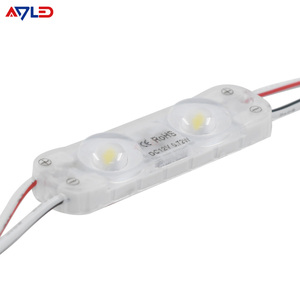 โมดูล LED แสงขาวความสว่างสูง 12V แบบมีไฟพื้นหลัง SMD กันน้ำ 7000K ROHS 2835 โมดูลฉีดขึ้นรูป IP65 0.72W สำหรับไฟโฆษณา - Product Image 1