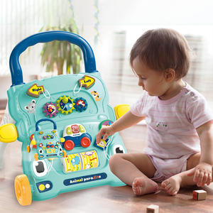 Coche de bebé andadores juguetes música iluminación bloque de construcción niños dibujos animados bebé andador para niño con música - Product Image 4