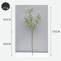 70CM Realistic Touch White Babys Atem Gypsophila Künstliche Blumen für Hochzeit Home Holiday Dekorationen Vielseitige Neujahrs