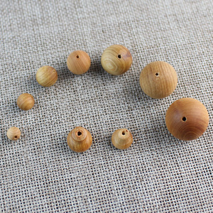 Sandalwood Wood Beads Round 10mm For Bracelet Making Natural Solid Wood From Sichuan <b>Ornaments</b> - Product Image 2