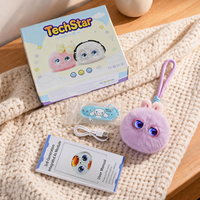 Adorable Lapin en Peluche Intelligent IA avec Yeux LED Expressifs, Chat Vocal, Application WiFi, Pendentif Porte-clés, Cadeau pour Filles