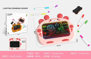 Tablero de dibujo para niños, mesa con bolígrafo, boceto de escritura, juguetes educativos de dibujo borrables, Plástico - Product Image 6