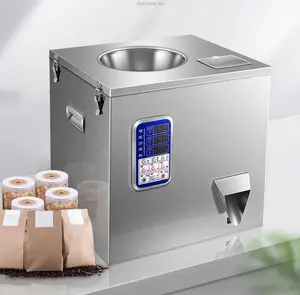 Semi Automatic Spiral Quantitative Snacks Popcorn Gummy Potato Chips Cookies Tea Nut And Herbs Weighing Filling Machine