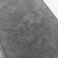 Tissu en cuir PU imperméable sans PFAS avec doublure TC, simili cuir noir pour vestes et vêtements, personnalisable
