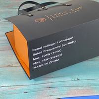 Boîte à outils capillaires portable haut de gamme en carton – Emballage personnalisé imprimé avec poignée pour sèche-cheveux et kits de coiffure – Coffret cadeau