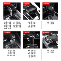 Poignée de levier de vitesses en fibre de carbone pour AUDI A3 A4 A5 A6 A7 A8 Q2 Q3 Q5 Q7 Q8 2020 2021 2022 2023 2024 2025