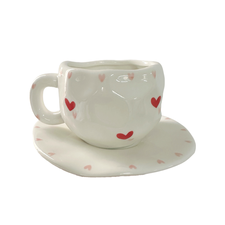 Heart TO Heart CUP 300มล. จาน16ซม.