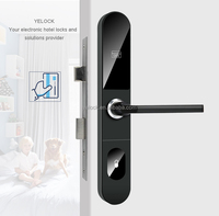 Cerradura Electrónica de Embutir para Puerta de Hotel, Material de Acero y Aluminio, Resistente al Agua, con Software de Gestión Gratuito