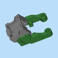 IFlight Support de base GPS XL5/DC5 personnalisable, angle réglable, en aluminium usiné CNC, type aile brochée Fly Nazgul Rack
