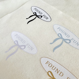 Fashionable Artistic Novel Innovative Custom Style Clothing Accessories White Ink Material Heat Transfer Process Variety <strong>Labels</strong> - Product Image 5