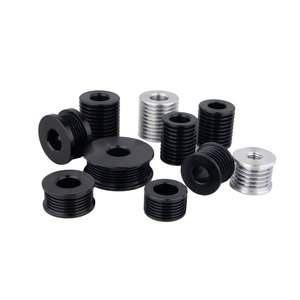 Poleas de transmisión de motor eléctrico de acero inoxidable de 3V, 5V, 8V, rodillos ranurados, poleas tensoras y correas Poly V - Product Image 1