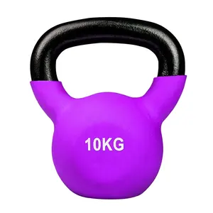 Fabricants de kettlebell en plastique dip en gros gym ménage hommes et femmes portable fonte solide