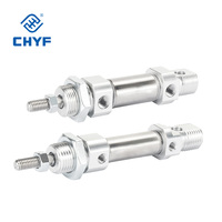 Mini vérin pneumatique à double effet MI8X10CA |   Alésage de 8 mm x Course de 10 mm