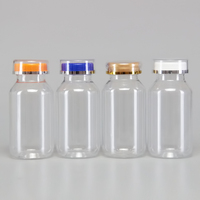 Vente en gros d'usine, flacons en plastique PET transparents pour médicaments et vitamines, 150 ml, 165 ml, 180 ml
