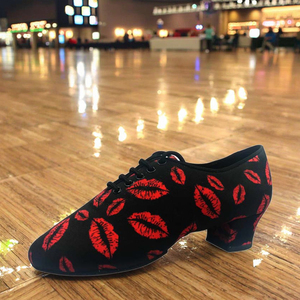 Elegantes <span class=keywords><strong>Zapatos</strong></span> <span class=keywords><strong>de</strong></span> <span class=keywords><strong>Baile</strong></span> para Mujer con Estampado Especializado, Tacón Medio, Punta Redonda, Suela <span class=keywords><strong>de</strong></span> Ante Dividida, <span class=keywords><strong>Zapatos</strong></span> <span class=keywords><strong>de</strong></span> <span class=keywords><strong>Salsa</strong></span> 7739 - Product Image 3