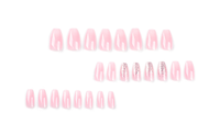 Haute qualité 24 pièces ongles courts en amande couverture complète français faux ongles fournitures Gel doux presse sur faux ongles ensemble