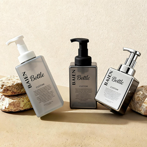 Bouteille carrée vide en PETG à faible MOQ, 250 ml, 400 ml, 500 ml, pour désinfectant pour les mains, nettoyant <span class=keywords><strong>visage</strong></span>, mousse, et lavage bébé - Product Image 4