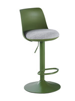 Chaise de bar nordique en tissu avec dossier, style européen moderne, pivotante et réglable en hauteur, pour la maison, le comptoir ou la caisse, luxe léger