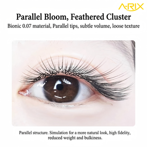 Extensiones de Pestañas A-RIX en Forma de U YY, Suaves, Negras Mate, Estrechas y Paralelas, para Artistas de Pestañas y Salones de Belleza - Product Image 3