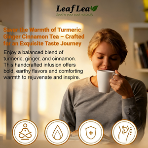 OEM Turmeric Ginger Cinnamon Herbal Tea 20 Bags 100% Natural Caffeine Free Sugar Free for <b>Wellness</b> Digestion - Product Image 6