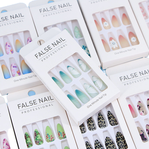 Vente en gros usine : Faux ongles à presser de haute qualité, fabriqués à la machine, couvrance totale, style français, supporte les styles mixtes personnalisés - Product Image 5