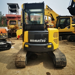 Mini-excavatrice Komatsu PC55 d'occasion à vendre, poids opérationnel de 5 tonnes, moteur Cummins, boîte de vitesses, pompe à engrenages, moteur - Product Image 2