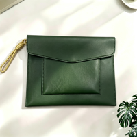 Porte-documents en cuir PU durable, format A4, multicolores, avec poche, sangle de transport, logo personnalisable