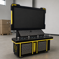 Table de jeu d'arcade verticale en métal personnalisable de 65 pouces LUCK Skill, à monnayeur, pour quatre joueurs, avec accepteur de billets, pour centre de jeux
