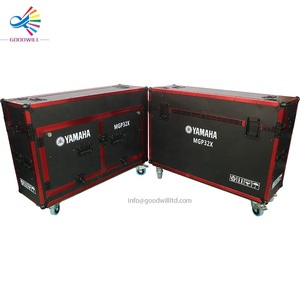Flight Case Personalizzato Goodcase Rosso con Strisce in Alluminio per Console di Mixaggio Yamaha MGP32x - Product Image 2
