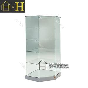 Holesale-vitrina de cristal con marco de aluminio con luces LED, escaparate de cristal de diseño para el hogar y sala de estar - Product Image 5