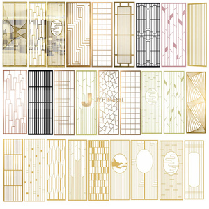 EX693 Designs innovants de cloisons en acier inoxydable Maisons modernes Écrans de séparation découpés au laser Décoration de bar d'hôtel de luxe - Product Image 6